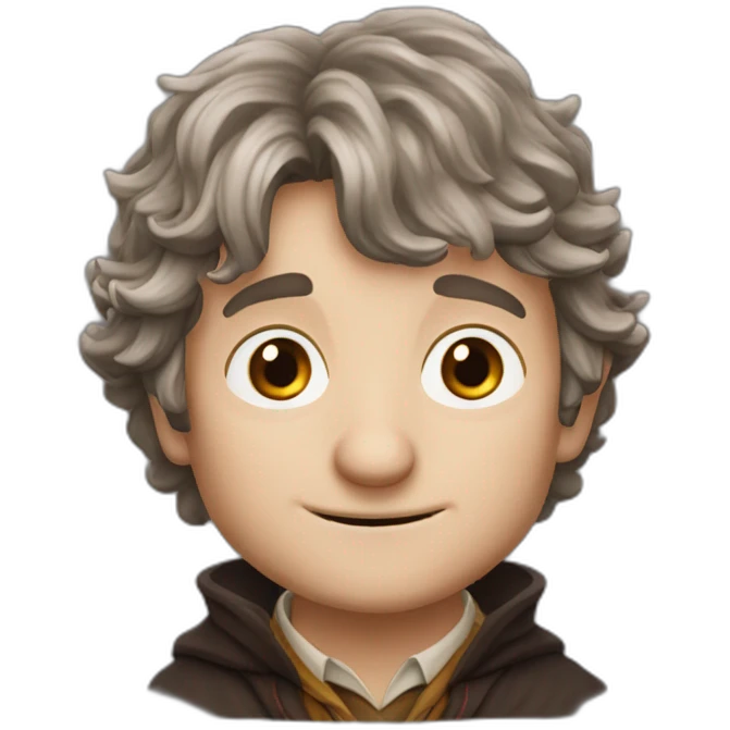 bilbo beutlin looking like harry potter emoji