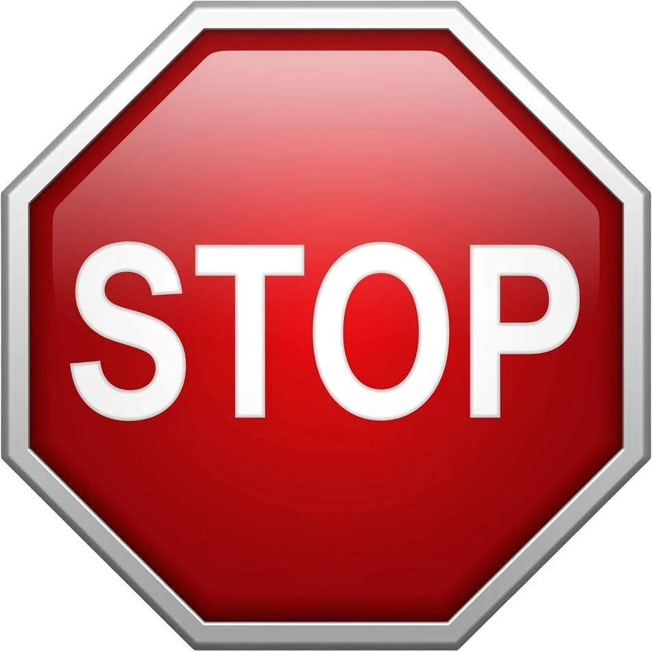 Stop sign emoji