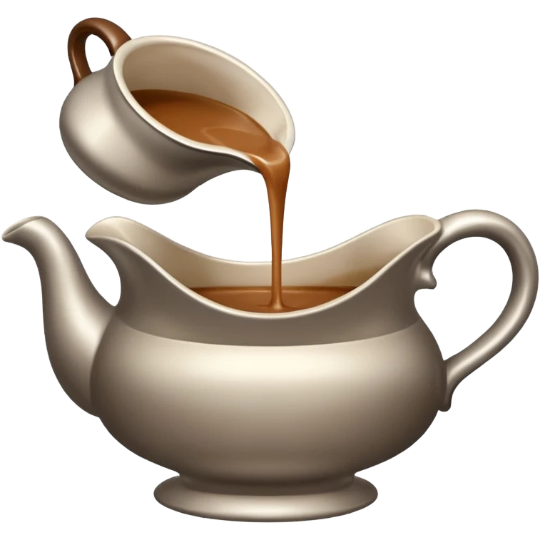gravy boat pouring out gravy emoji