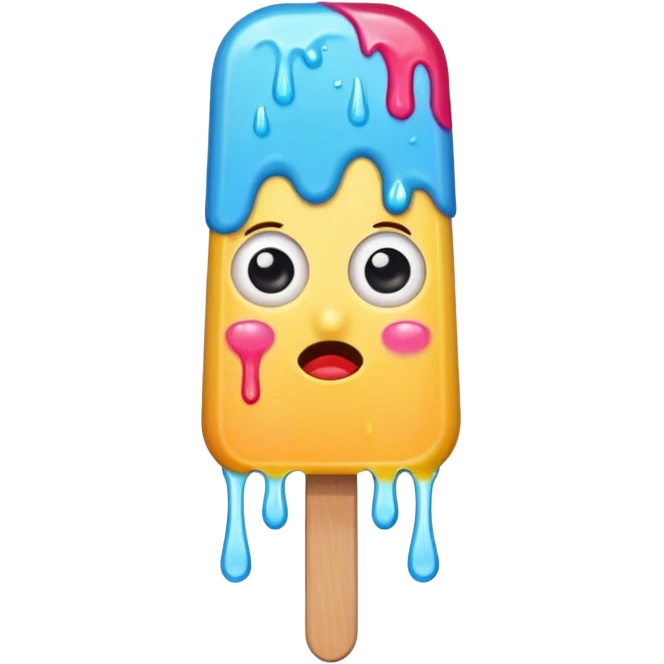 popsicle with eyes emoji