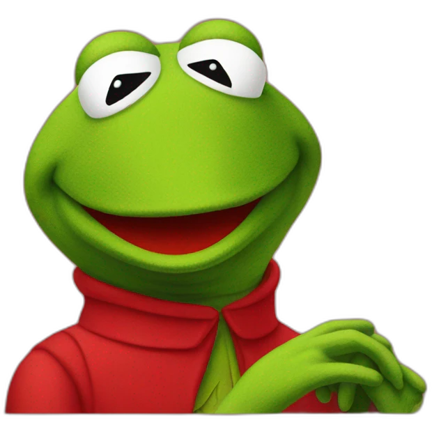 kermit in red emoji