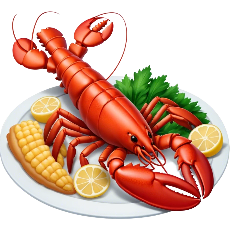 Lobster dinner emoji