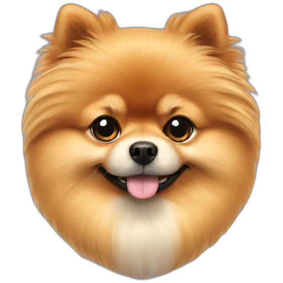pomeranian with bowtie emoji