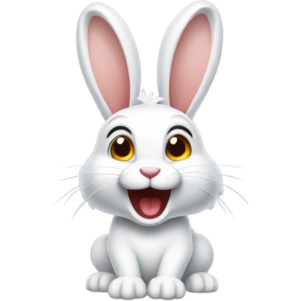 Frisky rabbit emoji