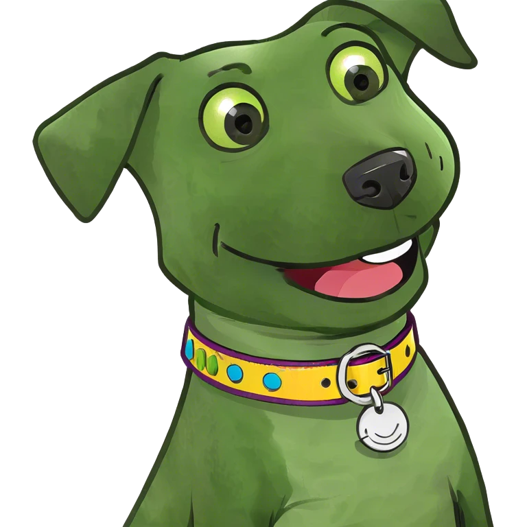 black dog smyle emoji