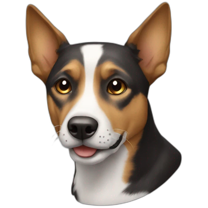 Chat sur chien emoji