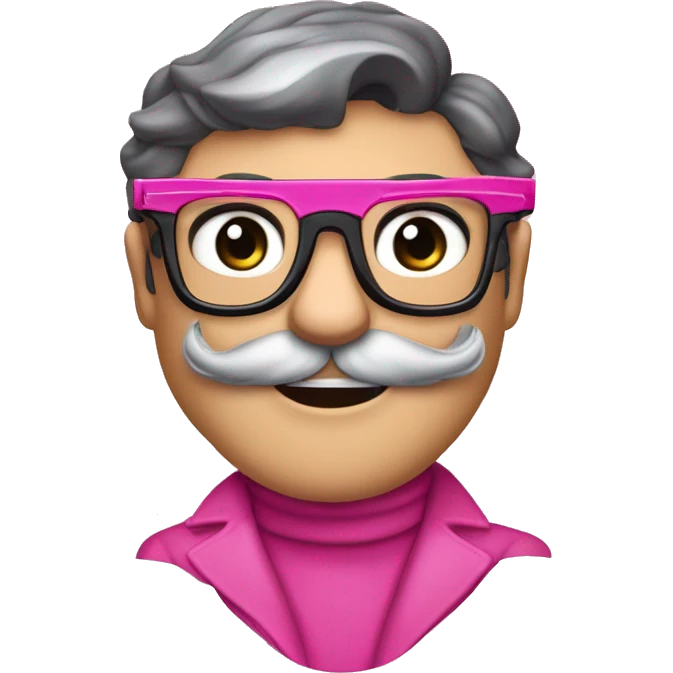 Pink Panther personaje animado de Blake Edwards con lentes para sol y cruzada de brazos. Únicamente parte  superior del cuerpo, donde se comienzan a ver los brazos cruzados. emoji