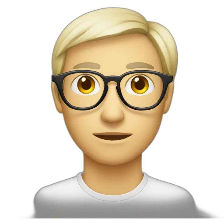 Eyeglasses with a strap on the eye emoji