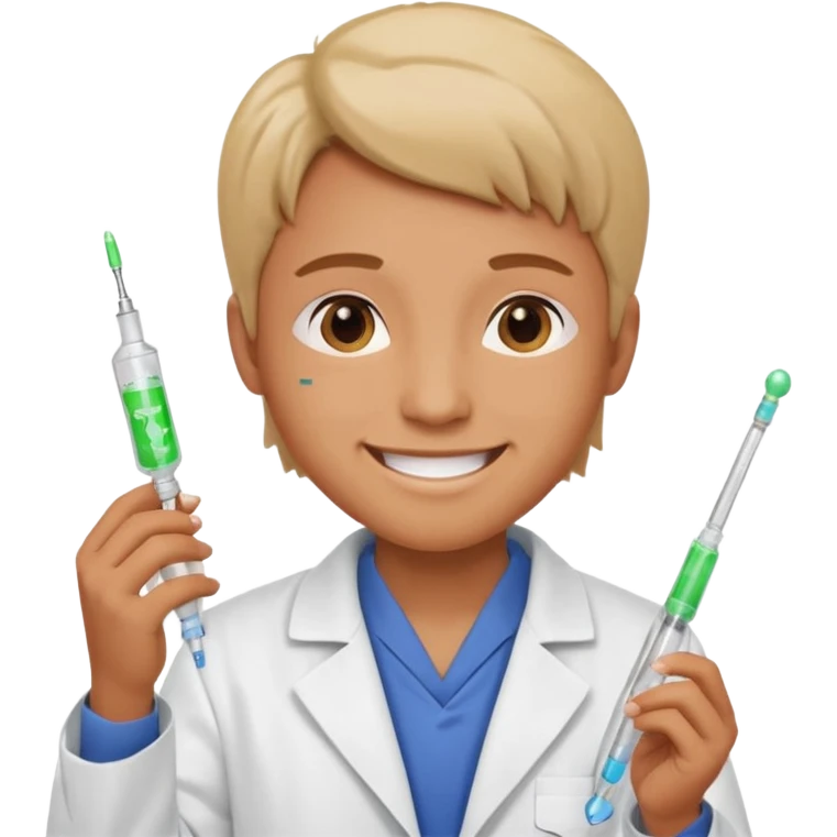 person sharing vaccine emoji