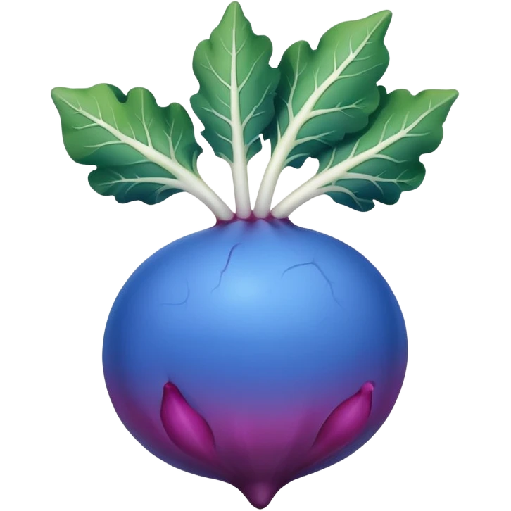 blue radish emoji