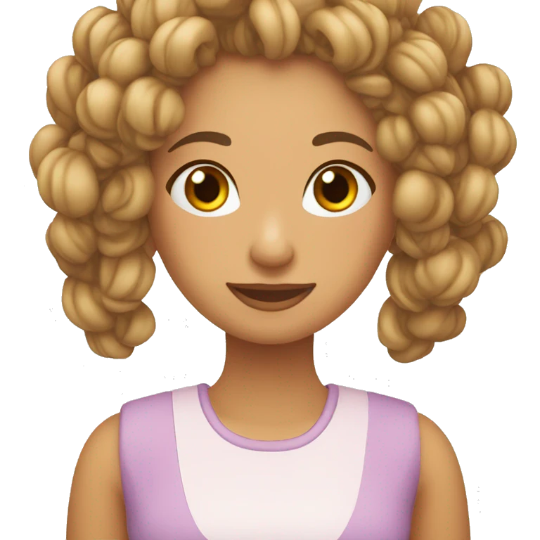 una chica guapa runia con pecas emoji