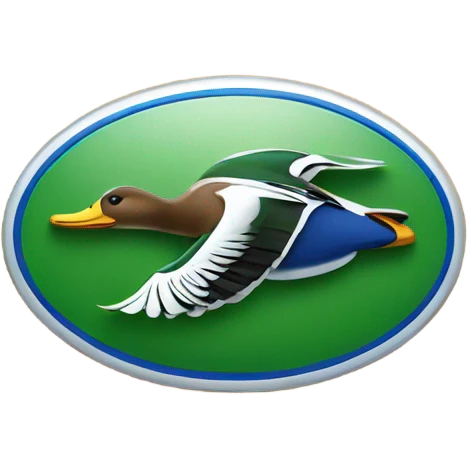 ford logo with a mallard duck emoji