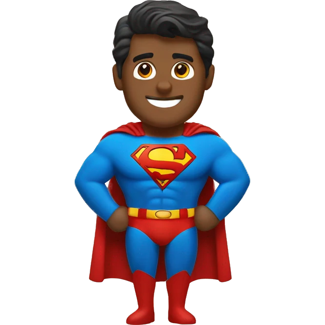 Superman holding Weetabix emoji