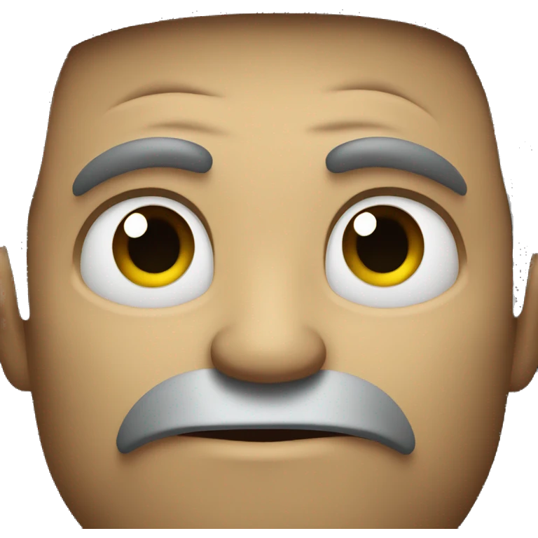 Menacing face emoji