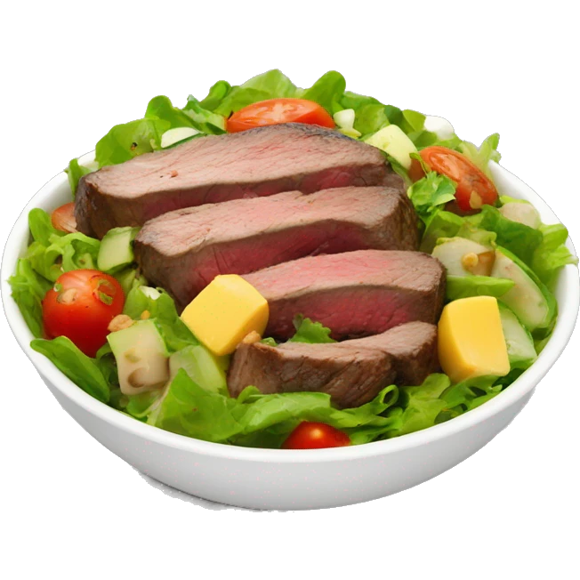 steak salad bowl emoji