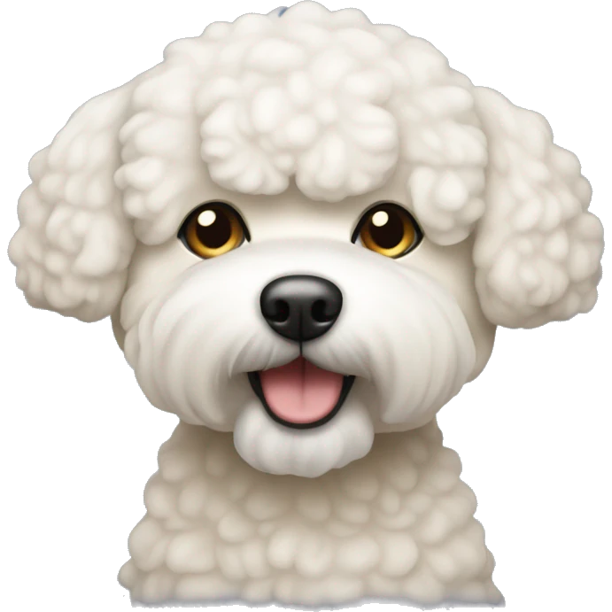 beige bichon dog emoji