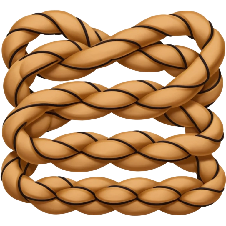three interlaced cords emoji