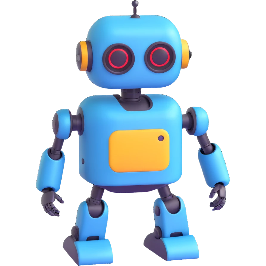 Cute Robot assistant emoji