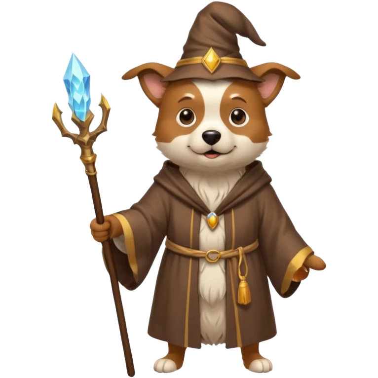 Dog wizard emoji