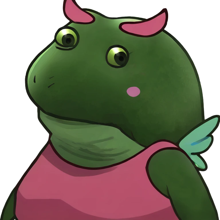 a short, fat, ugly woman with tiny pink wings emoji