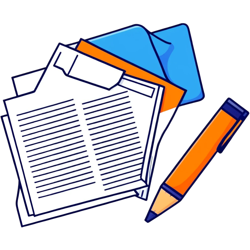 blue exam emoji