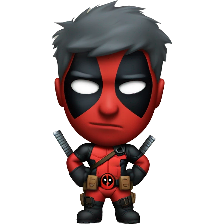 Cuore Deadpool and Wolverines  emoji