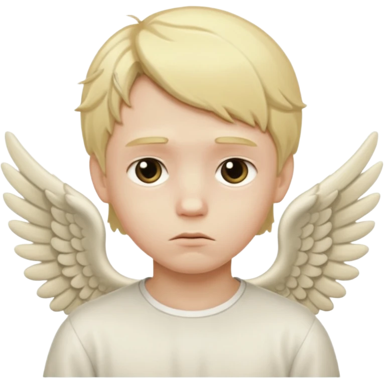 boy angel , sad emoji