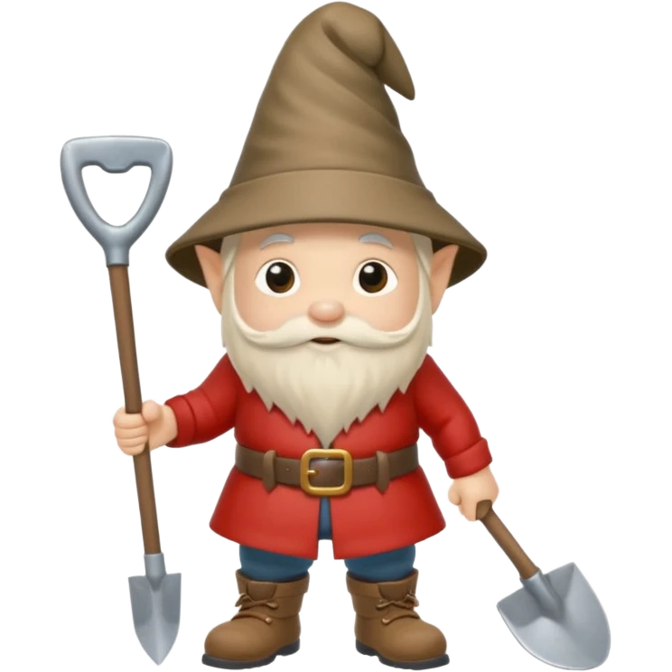 gnome with shovel emoji