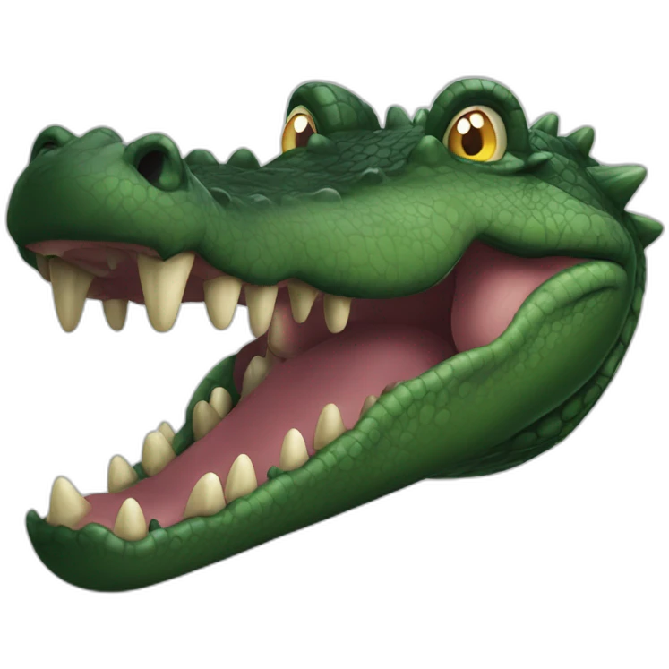 Black giga crocodile emoji