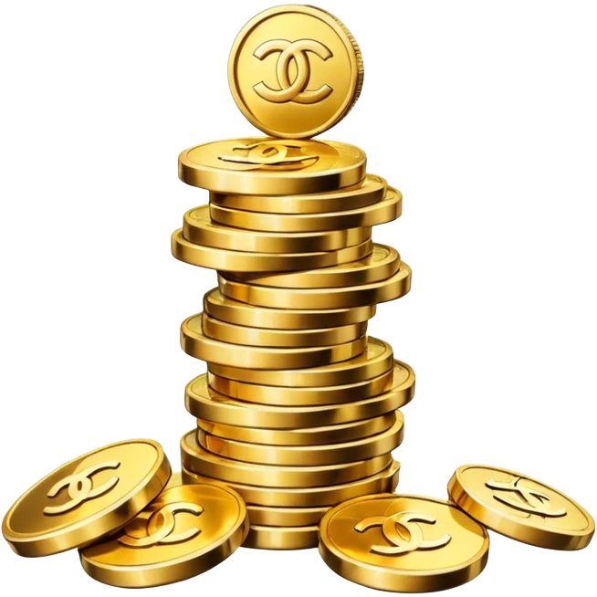 chanel coins stack emoji