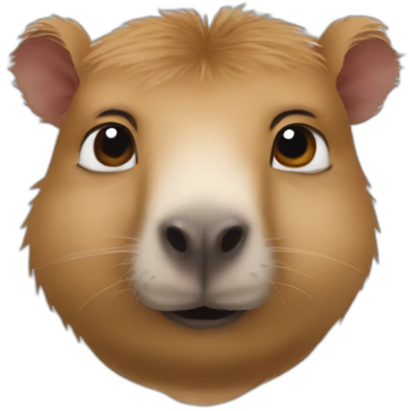 Capybara with Putin face emoji