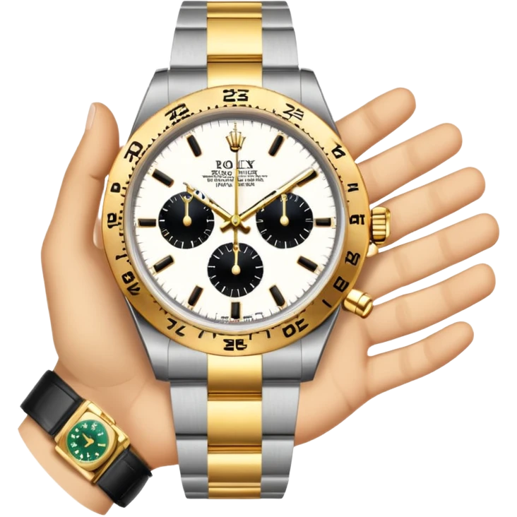 Rolex omoji hyr bu değil sadece el onu istiyorum böyle değil  emoji