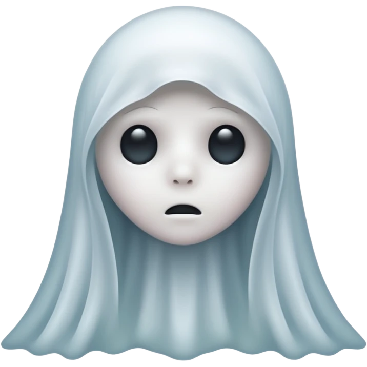 sad ghost emoji