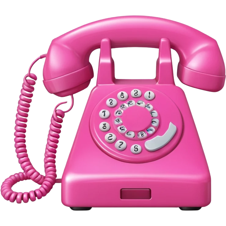 pink phone call caller id bubble emoji