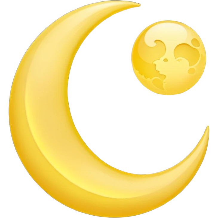 Crescent moon emoji