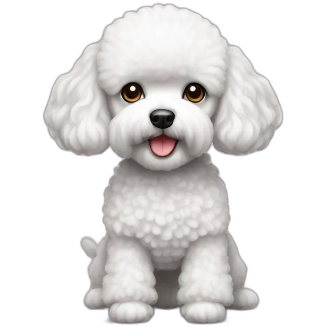 white toy poodle emoji