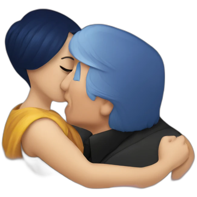 trump kissing his daughter, positivity, inclusiveness emoji