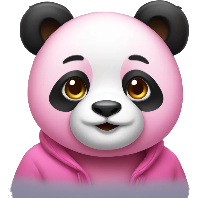 Pink panda emoji