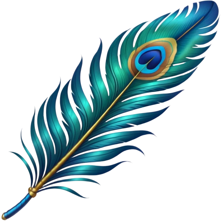 Krishna's feather emoji