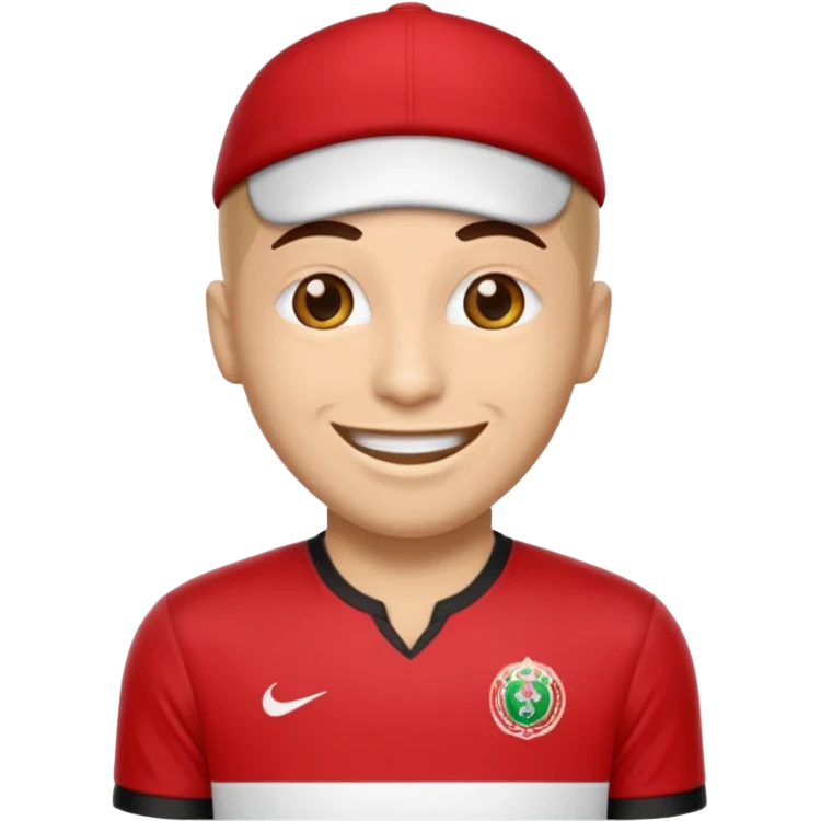 Create me an emoji that wears wydad shirt emoji