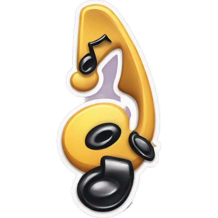 music note sticker emoji
