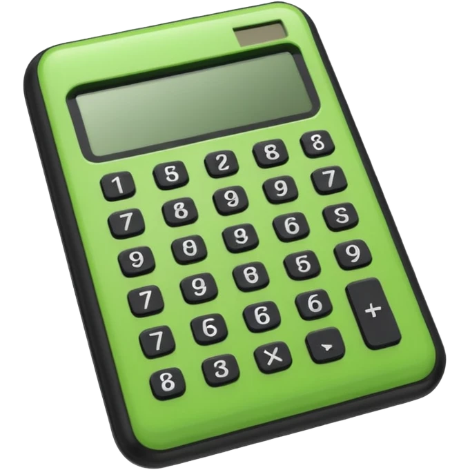 green calculator emoji