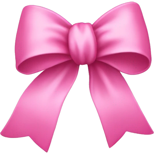 pink dainty bow emoji