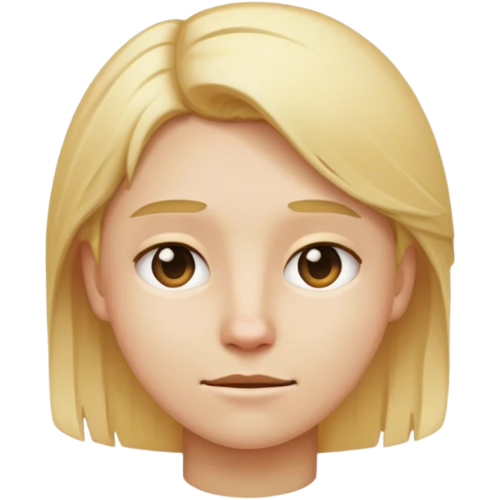 ￼ cool face emoji with blonde hair ￼ emoji