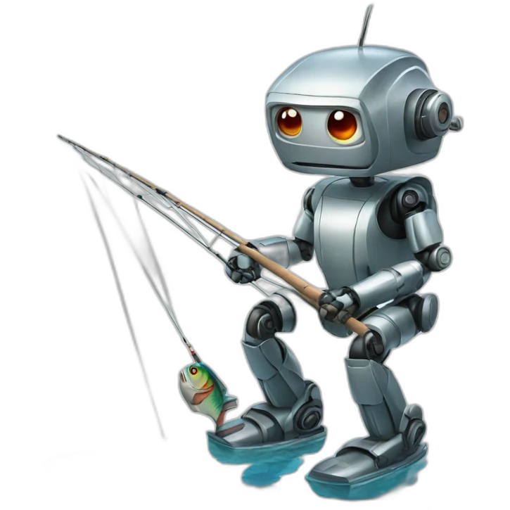 robot fishing emoji