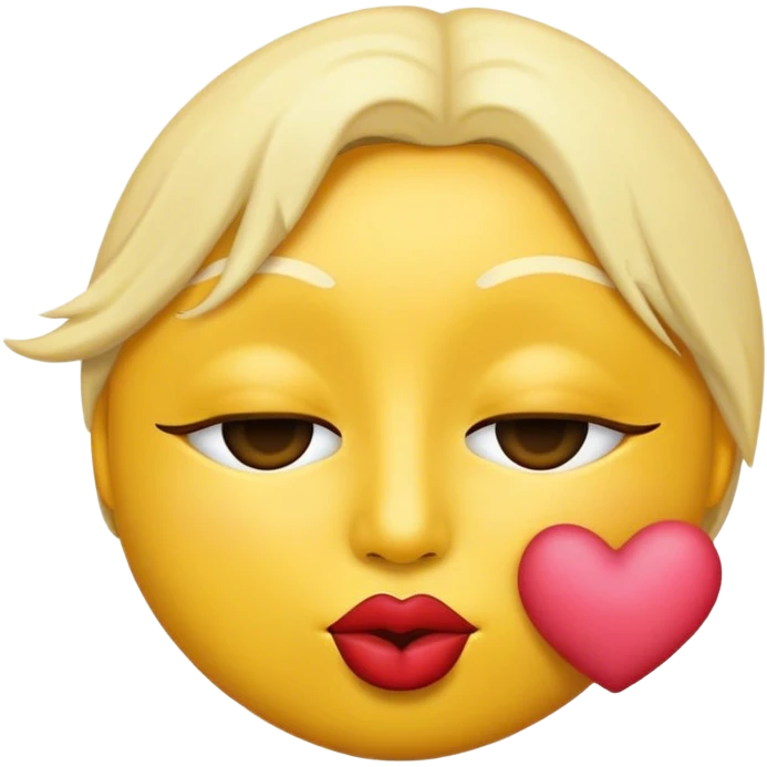 Peace emoji with kiss  emoji