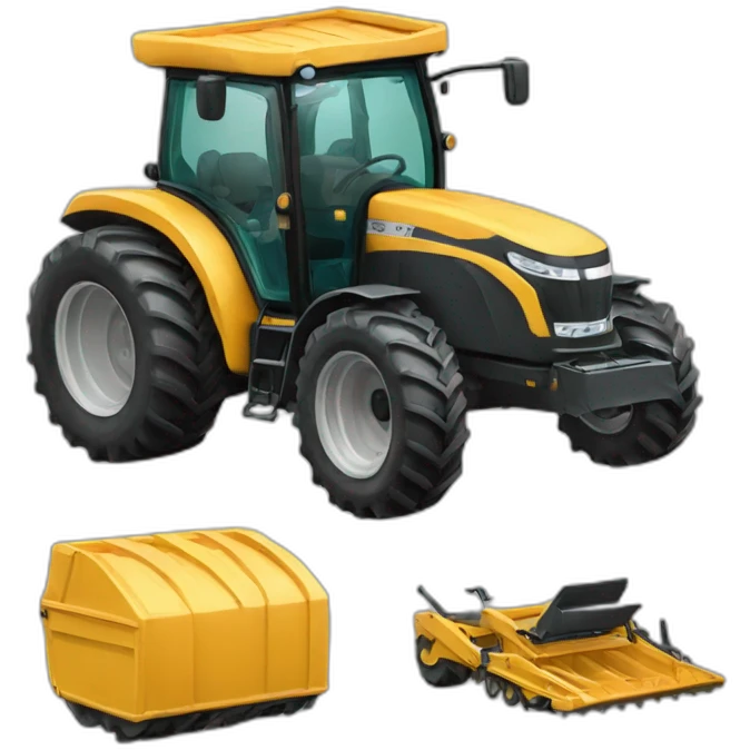 Tracteur tondeuse emoji