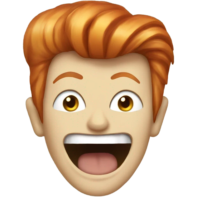 David Bowie laughing emoji