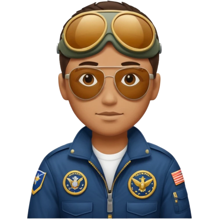 a big powerful fighter of the navy emoji
