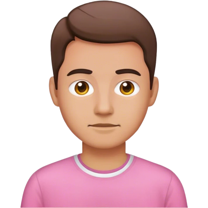 Me wearing a pink shirt emoji